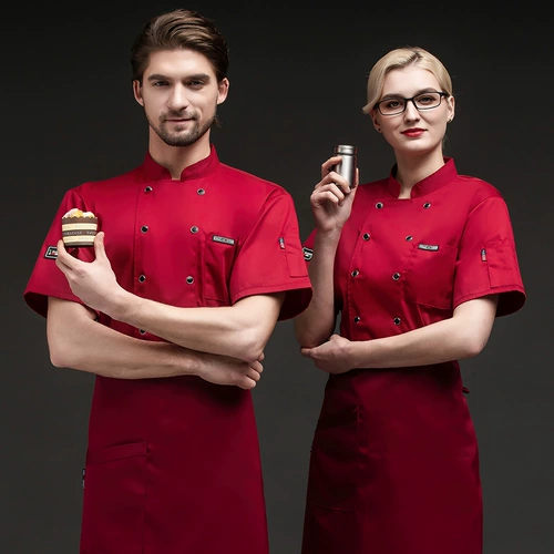 Летняя шеф-повар Работающую одежду с коротки