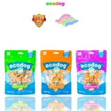 Ecodog мини-палочка для чистки зубов для собак, костная палочка для моляров, жевательный клей для собак, обучающие закуски для устранения неприятного запаха изо рта, устойчивость к укусам и здоровые зубы, плюшевый плюшевый мишка