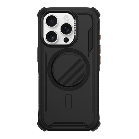 DEVILCASE Rugged Magnetic Ring Black iPhone Case