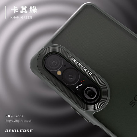 DEVILCASE Black Textured Camera Ring Matte Anti Slip iPhone Case