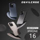DEVILCASE Silver Streamlined Camera Tough Shockproof Phone Case for iPhone 17, 16, 15, 14 and 13