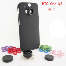 HTC one M8专用 配手机壳 3合1镜头套装 鱼眼 超微距 无暗角广角