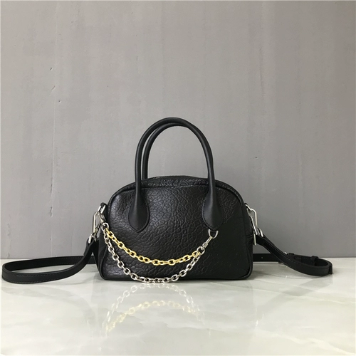 Портативная сумка на одно плечо, из натуральной кожи