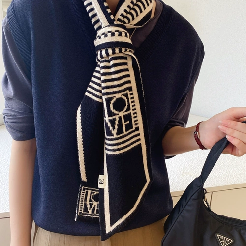 Зимняя накидка, универсальный удерживающий тепло шерстяной шарф, коллекция 2021, в корейском стиле, с защитой шеи