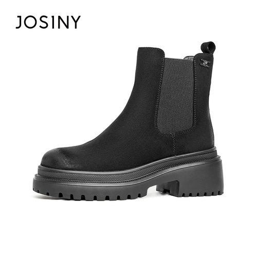 Зимние модные универсальные челси, короткие сапоги на платформе, коллекция 2021