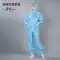 Jumpsuit chống tĩnh điện nhà máy điện tử sạch xưởng phun sơn phù hợp với bụi Bộ đồ bảo hộ unisex màu xanh trắng Quần áo phòng sạch