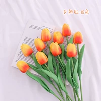 10th Sun Red Tulip 10 ветвей