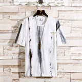 Tide, камуфляжная трендовая футболка, универсальный комплект, короткий рукав, европейский стиль, оверсайз, круглый воротник