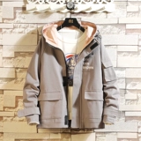 Демисезонная осенняя куртка, трендовый пуховик, оверсайз, в корейском стиле, большой размер