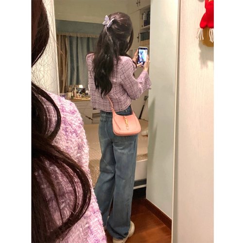 Осенняя демисезонная куртка, комплект, изысканный стиль, в стиле Шанель