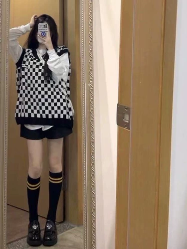 Осенний ретро комплект, модный жилет, 3 предмета, яркий броский стиль