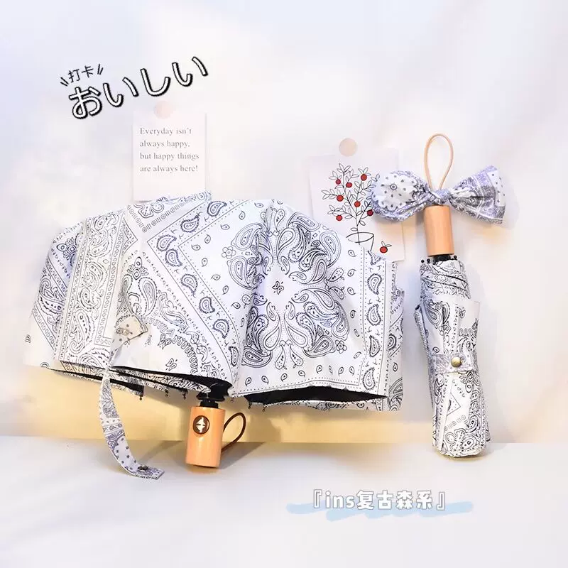 Ethnic automatic umbrella solar-powered, UV protection