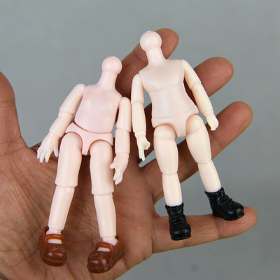 taobao agent 12cm small body OB11 body 12 points BJD DIY makeup toys without makeup, makeup, multi -joint body