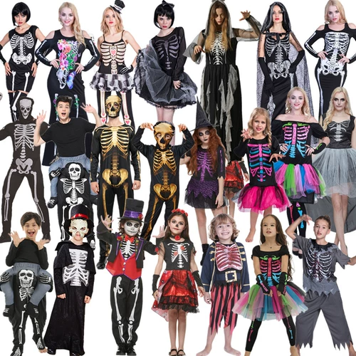 Хэллоуин скелет призрак невеста Zombie Clothing Mexican Dead Press Press Festival Festival Festival вампир вампир