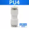 Đầu nối nhanh khí nén Airtac PU thẳng qua PG PE đường kính thay đổi PY PV phích cắm nhanh khí quản ba chiều 4 6 8 10 đầu nối hơi khí nén đầu nối ống khí nén Đầu nối khí nén