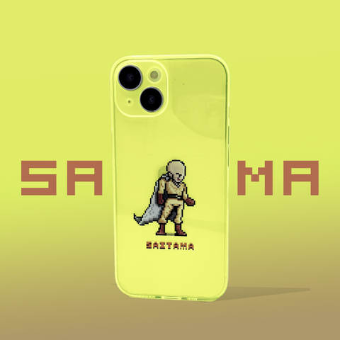 One-Punch Man Pixel Saitama iPhone Cartoon iPhone Case for iPhone 12 – 17