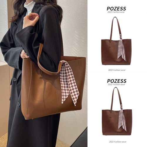 Вместительная и большая сумка через плечо, брендовая ретро сумка на одно плечо, изысканный стиль, коллекция 2022