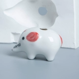 Керамика инструмент плесень гипса из мультипликации милый животный мини -слон ветряной коляска керамическая печать