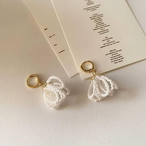 Элегантные универсальные серьги из жемчуга, французский стиль, простой и элегантный дизайн, коллекция 2021