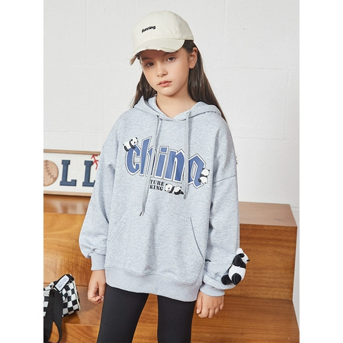 Осенняя толстовка, осенний детский лонгслив с капюшоном, подходит для подростков, в западном стиле, оверсайз