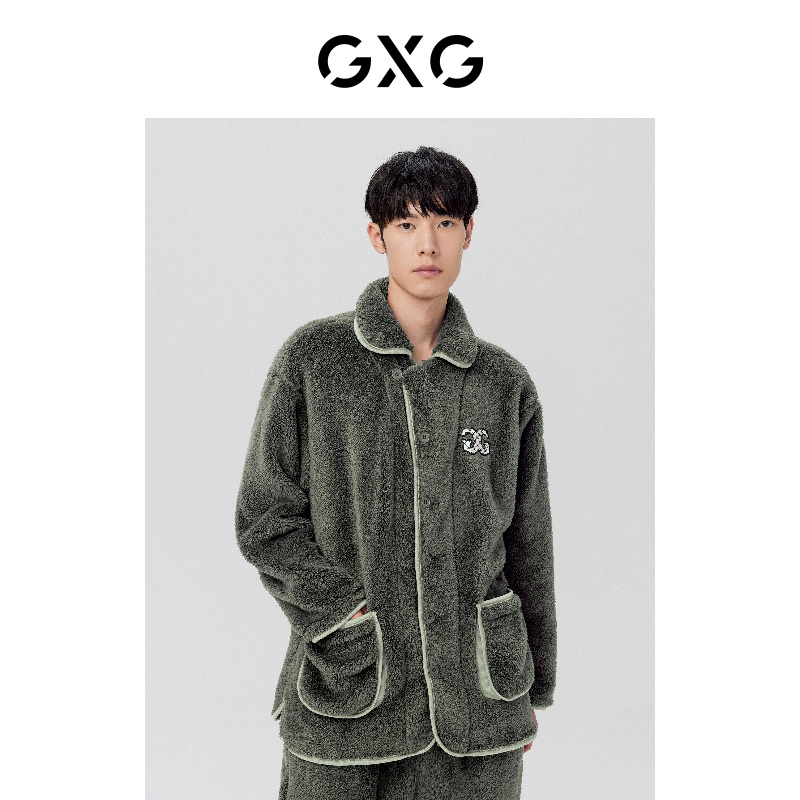 GXG 秋冬北极绒加厚 男式家居服睡衣套装 天猫优惠券折后￥119包邮（￥139-20） 4色可选