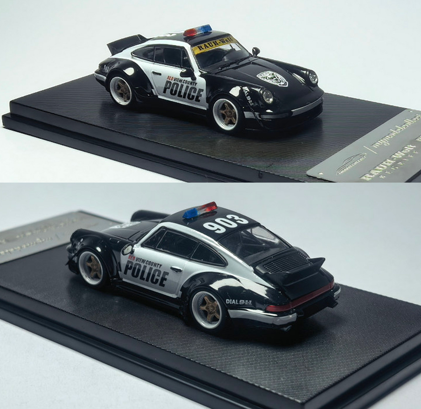 Porsche RWB 911 930 Valentine's Day Christmas Gift MC MM1:64 Alloy