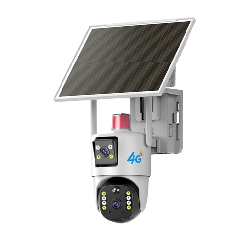 Беспроводной монитор на солнечной энергии, камера видеонаблюдения, 360 градусов, 4G