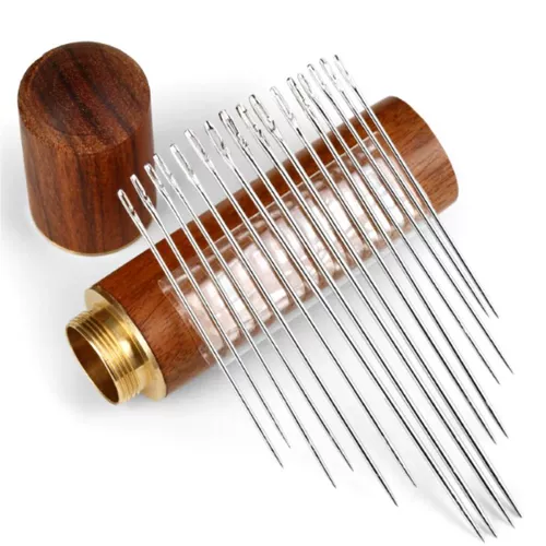 Пожилые люди с большим глазом не нужно принимать линию шприца для хранения иголок. Домохозяйство 30 Швейная игла бамбука бамбука порнография проникновения