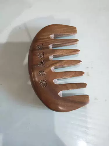 Бесплатная доставка натуральная зеленая сандаловая древесина расчесывана, парикмахерская прочесала антистатическая анти -резоляция нефритового сандалового дерева прямой расчет волос