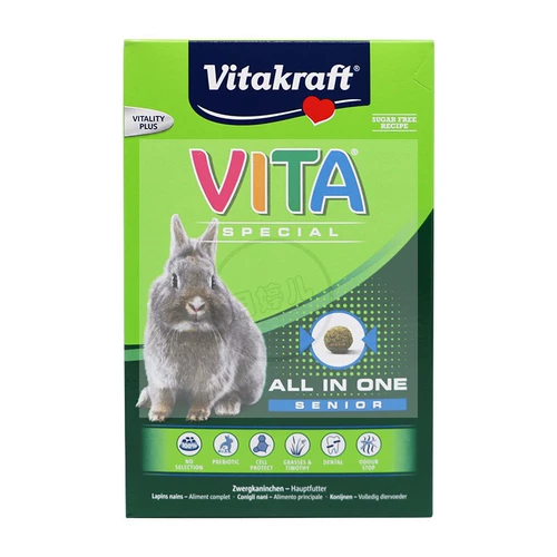 VK Rabbit Grain 600G пожилые кроличьи зерновые шарики функционируют функция зерна кролика Основное разрыв пищи и есть