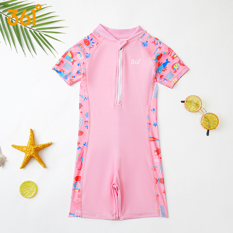 361度儿童泳衣女女童泳衣