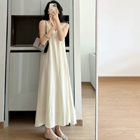 Абрикосовое платье-комбинация