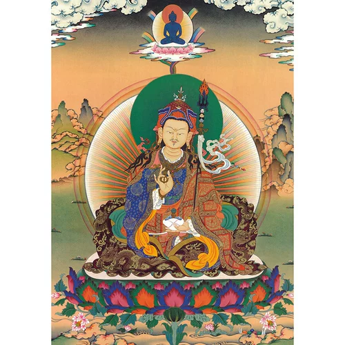Jielian lotus Master thangka портрет лотос лотос мастер