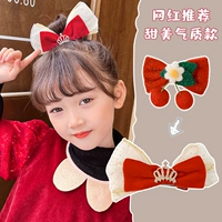 Вишневый+чистая пряжа корона лук