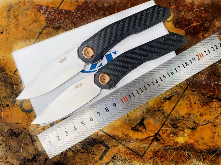 Bailian ZT0545 титановый сплав из углеродного волокна острый складной нож высокой твердости тактический нож для самообороны EDC карманный фруктовый нож Изображение 1