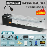 Резервуар на 120 ручьев [дождь + южноамериканская лампа + крышка аквариума]