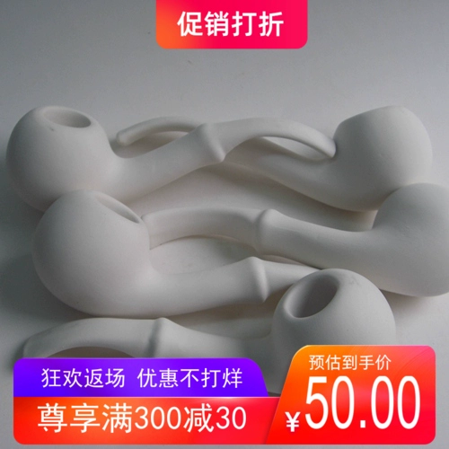 Apple, сине-белая большая глина, ручная роспись