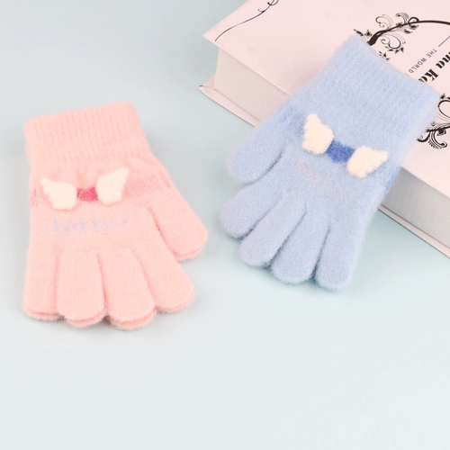 Мультяшные детские демисезонные удерживающие тепло перчатки подходит для мужчин и женщин для принцессы для раннего возраста, в корейском стиле