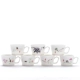 Trà tai Qi Xinbian Cup Tea Tea Tea Puer Cup Kung Fu Tea Set Office Houseware Tea Belt Tùy chỉnh tách trà - Trà sứ