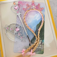 Парик, розовый ободок, комплект