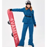 MOOD X MIURA Демисезонная джинсовая стеганая лыжная куртка, штаны