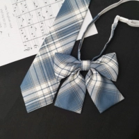 Оригинальная униформа, японская юбка, синяя галстук-бабочка, галстук