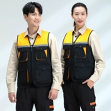 Светоотражающий жилет для работы для занятий на открытом воздухе, делается под заказ, с печатью вашего логотипа