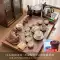 bàn trà sắt sơn tĩnh điện Ru lò nung bộ trà gốm sứ gia dụng bộ hoàn chỉnh bằng gỗ khay trà kung fu ấm trà bàn trà ấm đun nước hoàn toàn tự động bàn trà điện bantradientrungquoc com Bàn trà điện