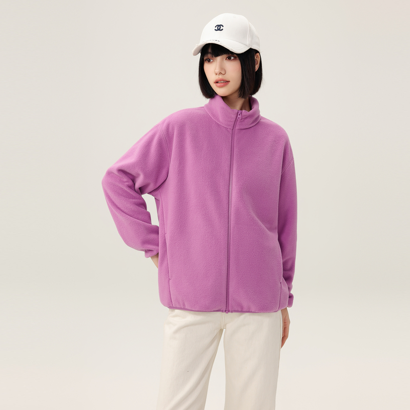 Snow Flying 雪中飞 情侣款立领摇粒绒外套 双重优惠折后￥53.1包邮 多色可选