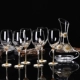 Men màu rượu vang thủy tinh đặt hoa mặt trời cao cốc cá tính sáng tạo chữ rượu vang ly decanter đặt - Rượu vang