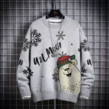 Рождественский демисезонный свитер, оверсайз