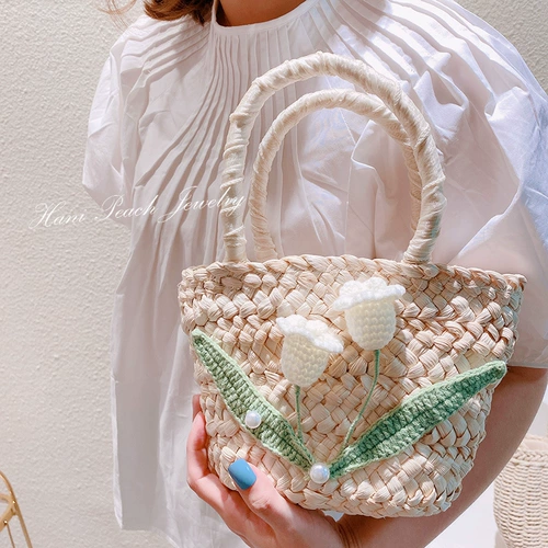 HD6296 Стиль лето ~ вязаные крючки ручной работы и жемчужные цветы девочка внутренняя подкладка