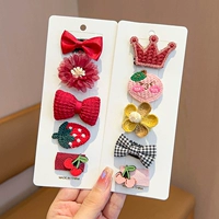 Красные щипцы с бантиком, комплект, 10 шт