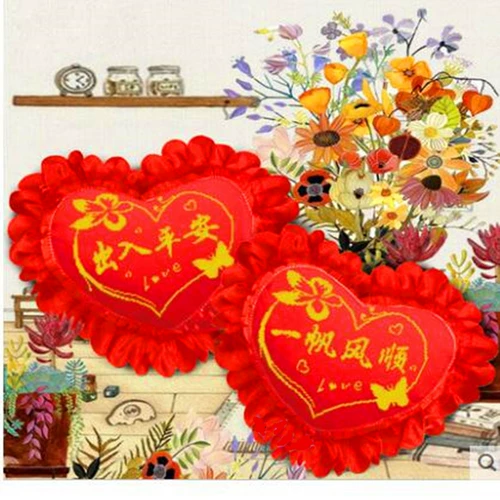 Бесплатная доставка с печеночной стежкой подушка аниме -машины Свадебная пара персич Синьи в и из мира и гладкого плавания